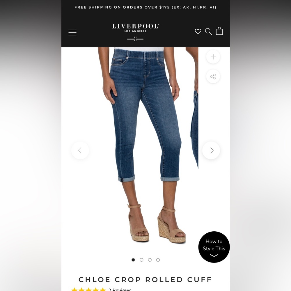 Liverpool London The Crop Jeans - Picture 6 of 6